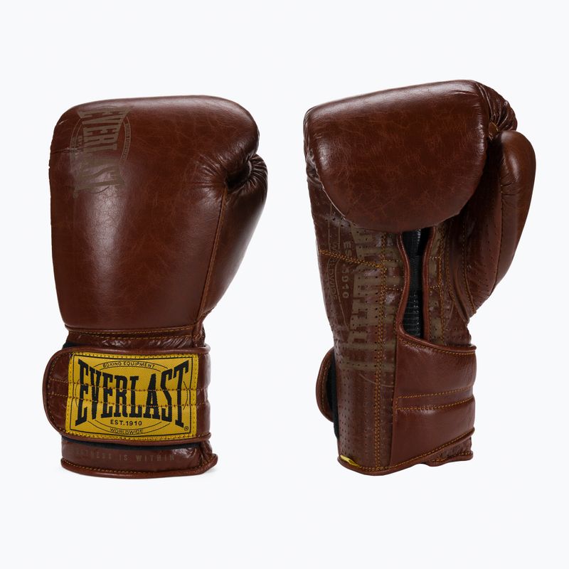EVERLAST 1910 Classic Pro hnedé boxerské rukavice EV1910PRO 3