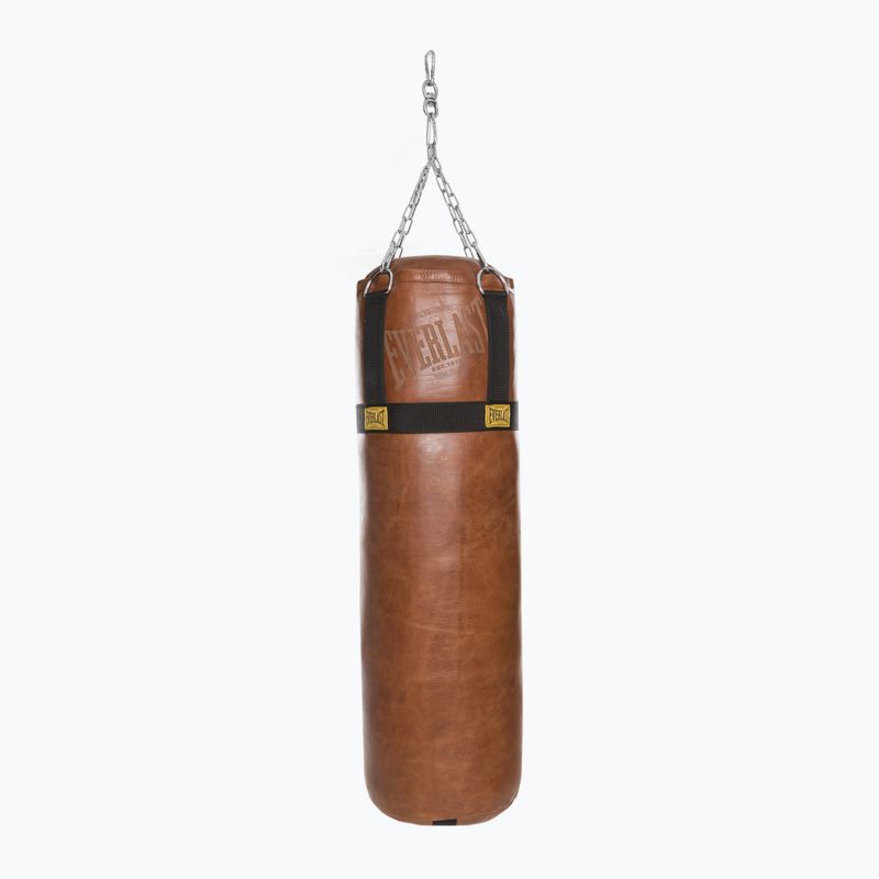 EVERLAST 1910 hnedá kožená boxovacia taška EV5780