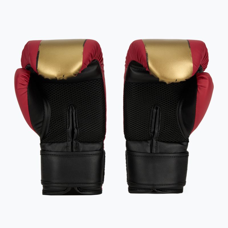 Boxerský set Everlast Prospect 2 prilba + lapy + rukavice red/gold 5