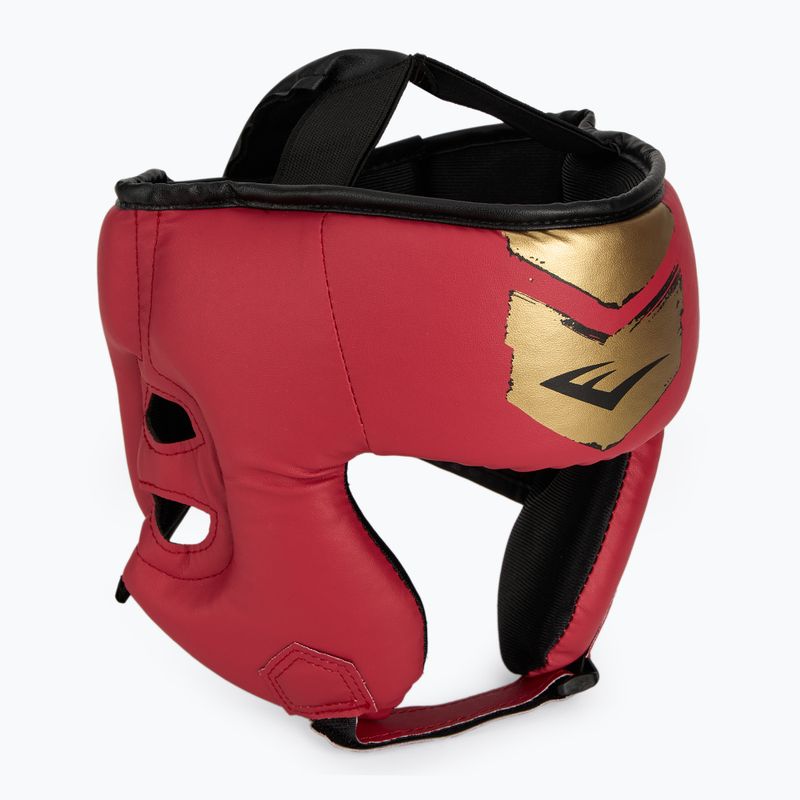 Boxerský set Everlast Prospect 2 prilba + lapy + rukavice red/gold 12