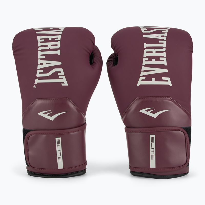 Boxerské rukavice Everlast Pro Style Elite 2 bordovej farby 2