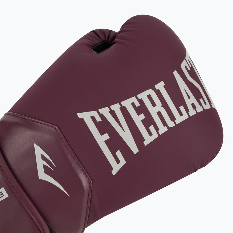 Boxerské rukavice Everlast Pro Style Elite 2 bordovej farby 5