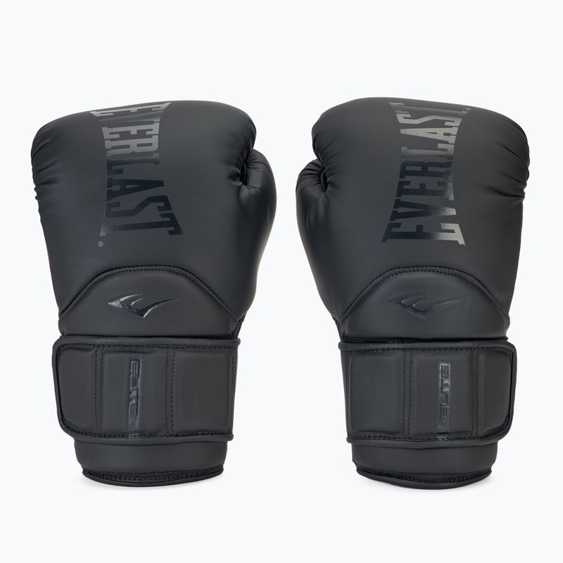 Boxerské rukavice Everlast Elite 2 Pro kožené čierne 2
