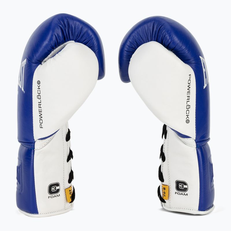 Boxerské rukavice Everlast Powerlock OG Pro Fight blue/white 4