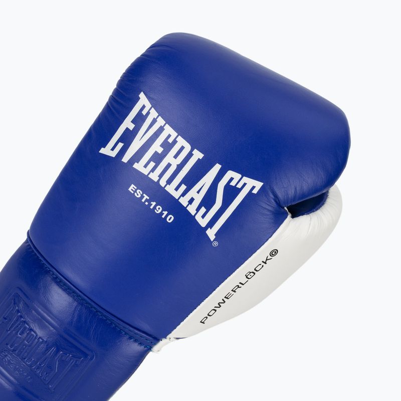 Boxerské rukavice Everlast Powerlock OG Pro Fight blue/white 5