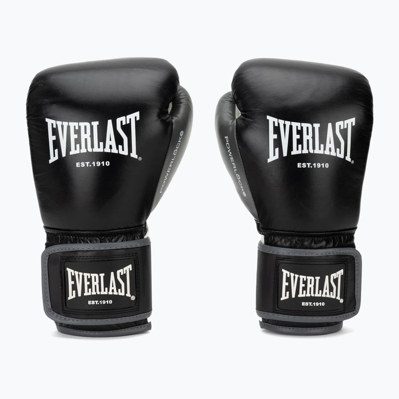 Boxerské rukavice Everlast Powerlock OG H&L Leather Advanced Training black/white 2