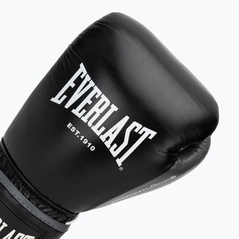 Boxerské rukavice Everlast Powerlock OG H&L Leather Advanced Training black/white 5