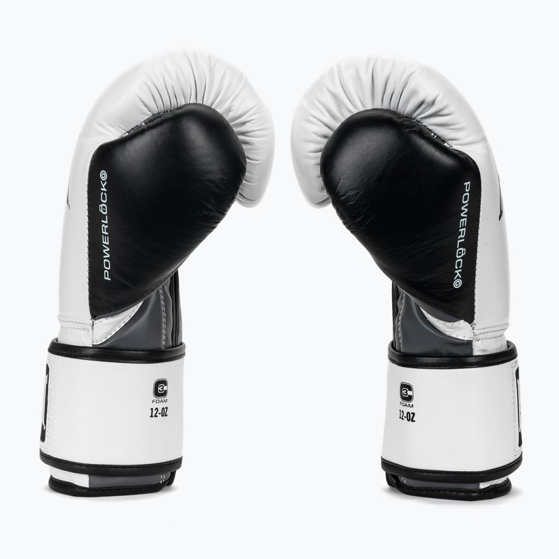Boxerské rukavice Everlast Powerlock OG H&L Leather Advanced Training white/black 4