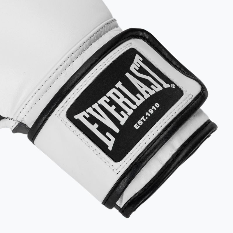 Boxerské rukavice Everlast Powerlock OG H&L Leather Advanced Training white/black 5