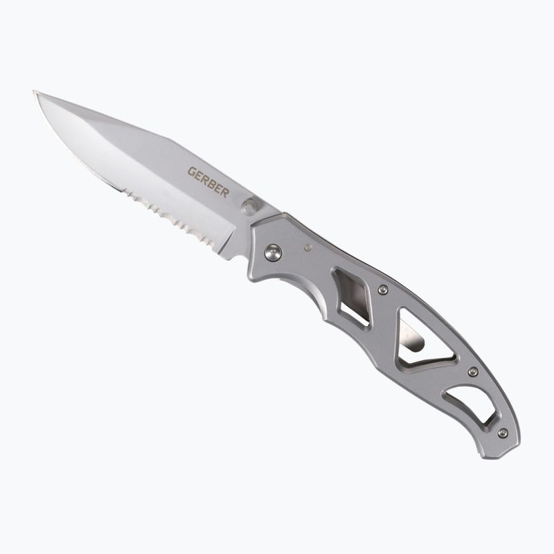 Gerber Paraframe II Folder Zúbkovaný strieborný turistický nôž 31-003619