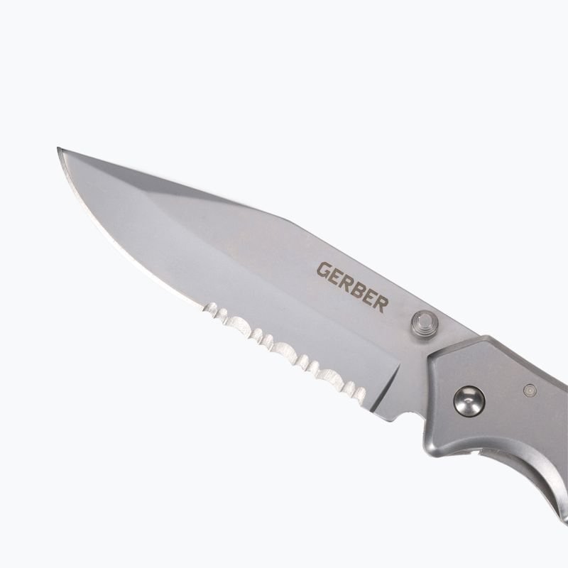 Gerber Paraframe II Folder Zúbkovaný strieborný turistický nôž 31-003619 3