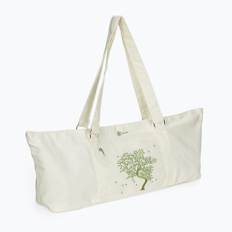 Taška na podložku na jogu Gaiam Tree Of Life biela 52506