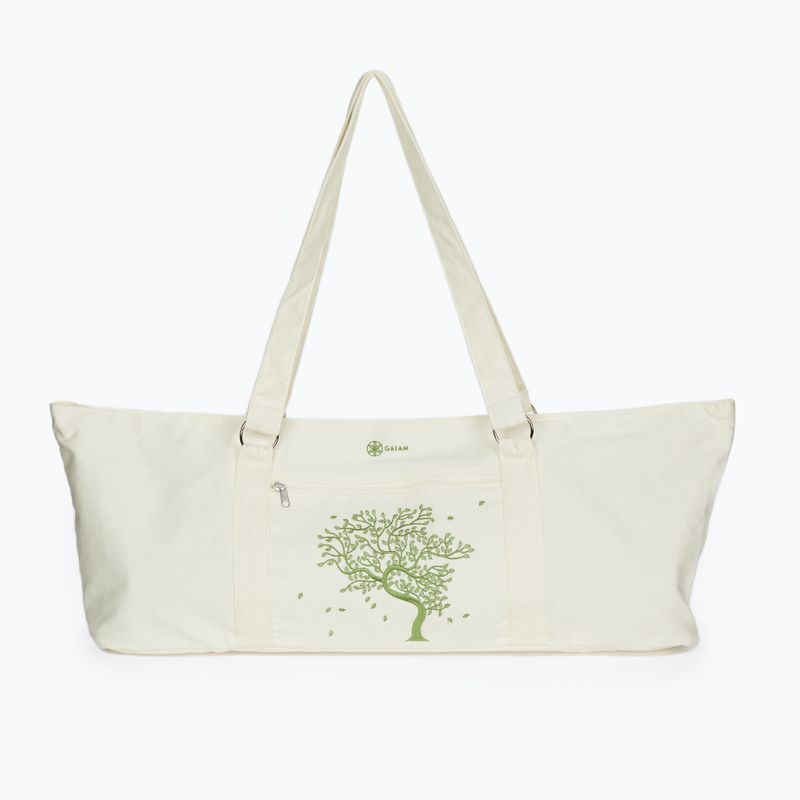 Taška na podložku na jogu Gaiam Tree Of Life biela 52506 2