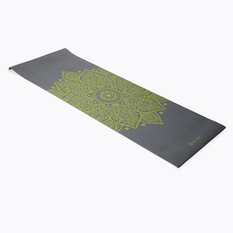 Podložka na jogu Gaiam Citron Slunečné hodiny 6 mm sivá 61333