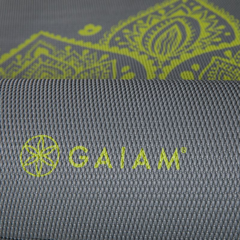 Podložka na jogu Gaiam Citron Slunečné hodiny 6 mm sivá 61333 4