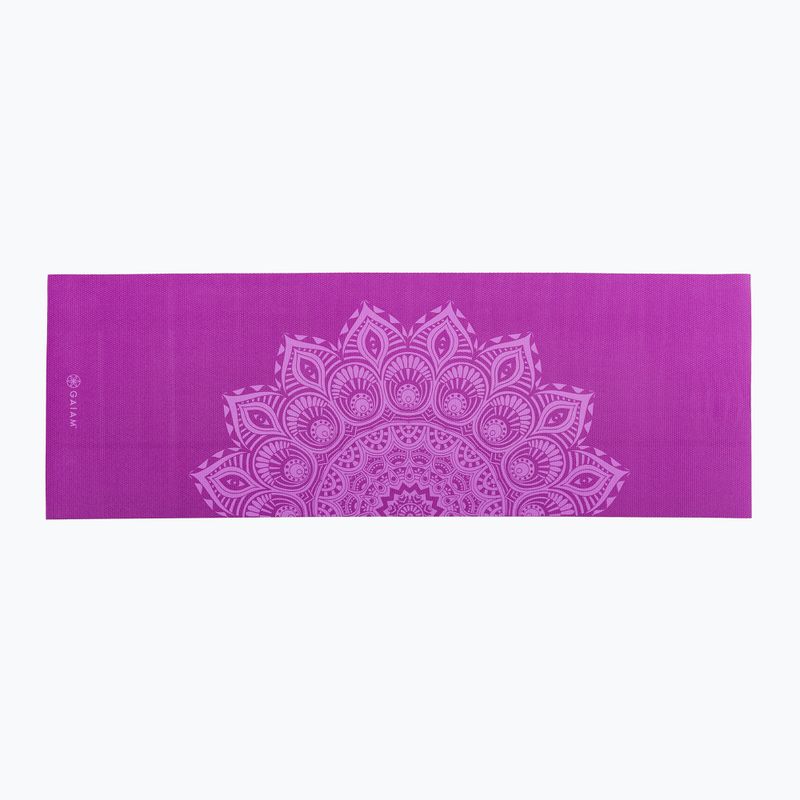 Podložka na jogu Gaiam Purple Mandala 6 mm fialová 62202 2