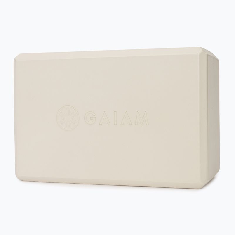 Jógový blok Gaiam Yoga calming greige 2