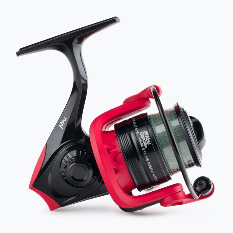 Abu Garcia Max X + 0.12Mm Braid spinningový navijak čierny/červený 1530853