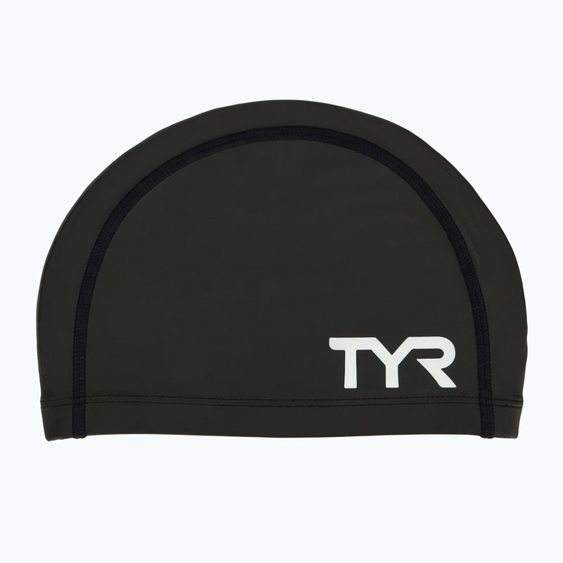 Plavecká čiapka TYR Silicone Comfort čierna
