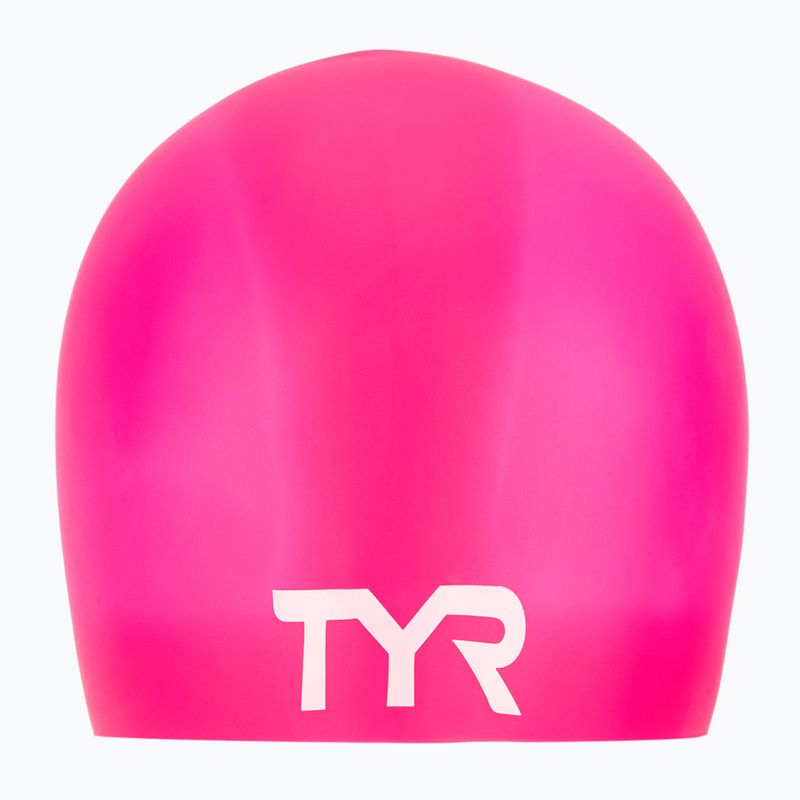 Plavecká čiapka TYR Wrinkle Free Silicone pink