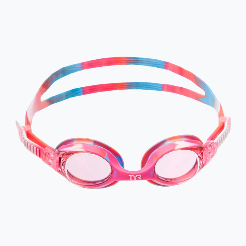 Detské plavecké okuliare TYR Swimple Tie Dye Non-Mirrored pink/pink/white 2