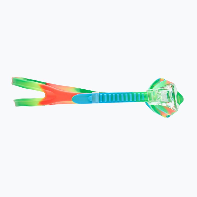 Detské plavecké okuliare TYR Swimple Tie Dye Non-Mirrored číre/zelené/oranžové 3