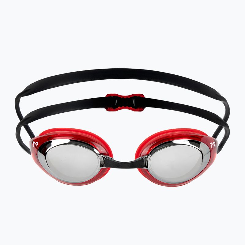 Plavecké okuliare TYR Blackhawk Racing Mirrored silver/ red/ black 2