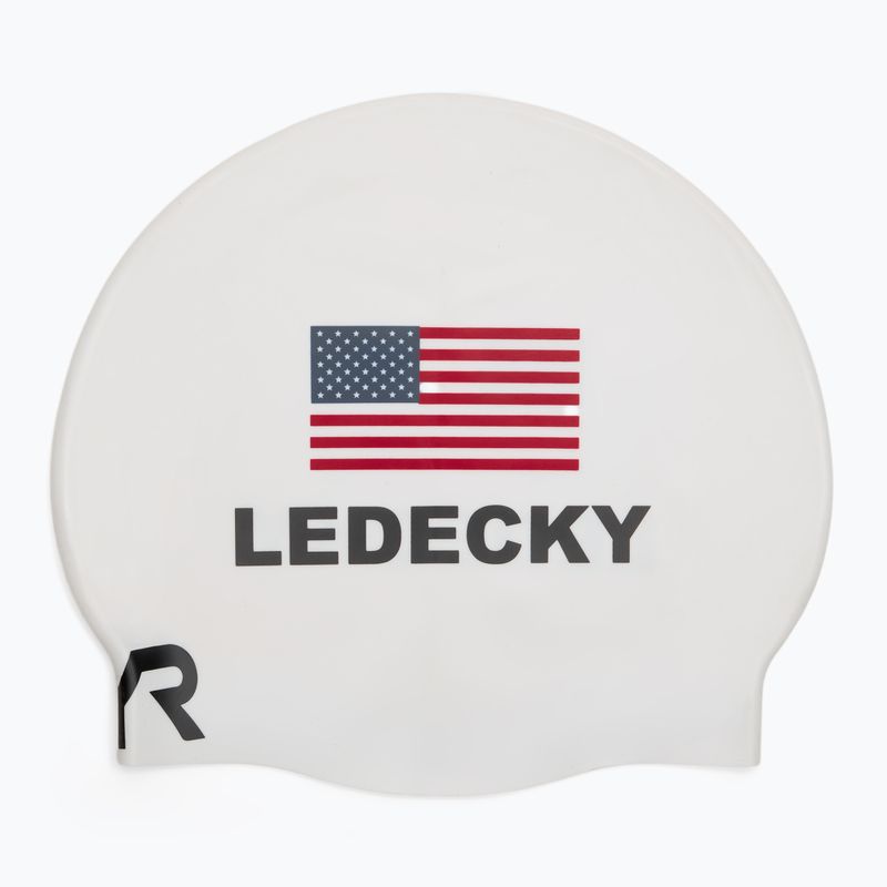 Plavecká čiapka TYR Ledecky Silicone white 2