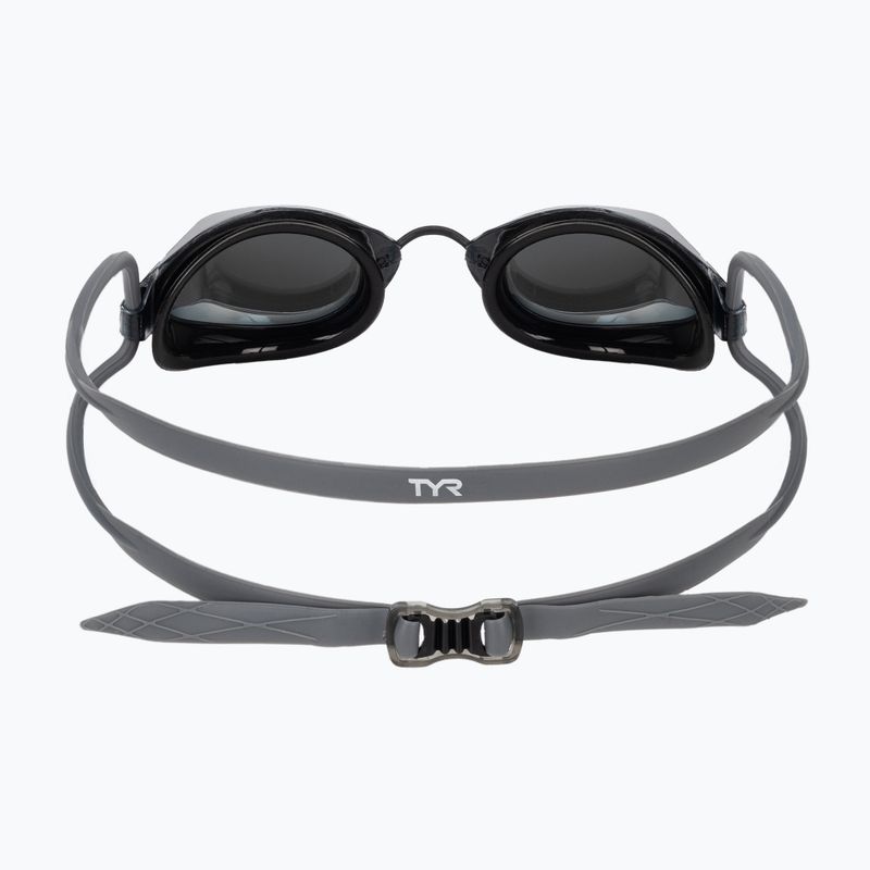 Plavecké okuliare TYR Tracer-X Racing Mirrored čierno-strieborné LGTRXM_43 5