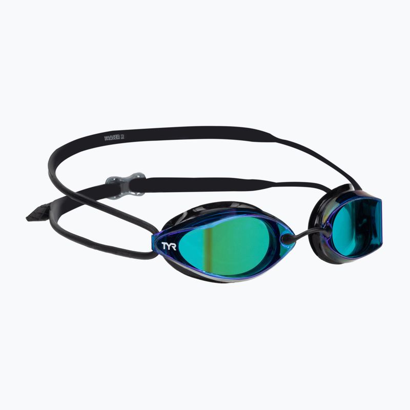 Plavecké okuliare TYR Tracer-X Racing Mirrored čierno-modré LGTRXM_422