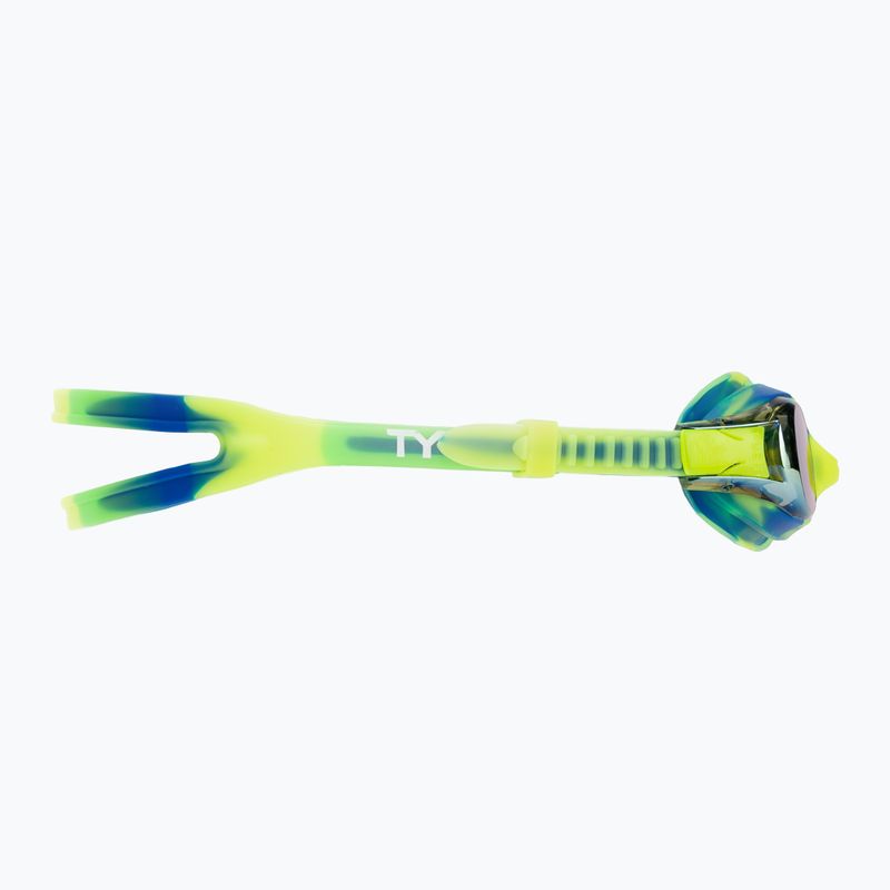 Detské plavecké okuliare TYR Swimple Tie Dye Mirrored gold/green/blue 3