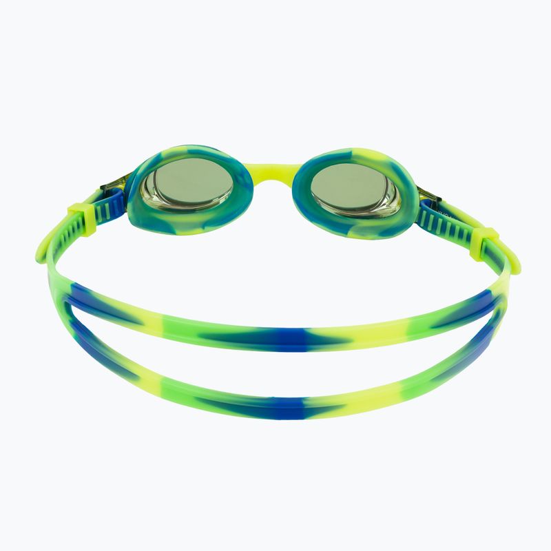 Detské plavecké okuliare TYR Swimple Tie Dye Mirrored gold/green/blue 4