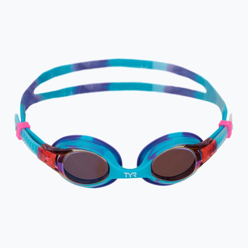 Detské plavecké okuliare TYR Swimple Tie Dye Mirrored purple/turqoise/purple 2