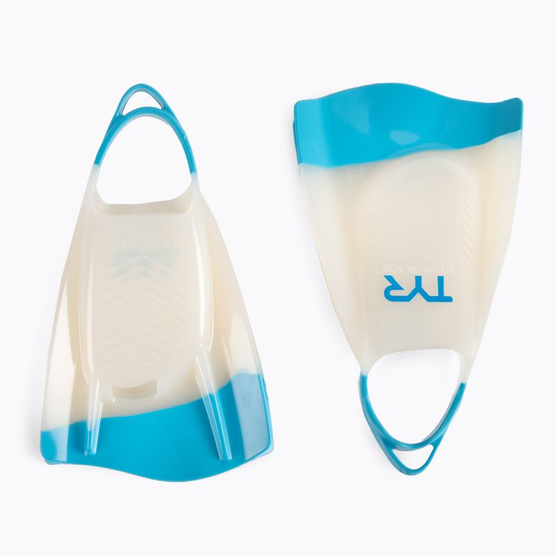 Plavecké plutvy TYR Hydroblade bielo-modré LFHYD 2