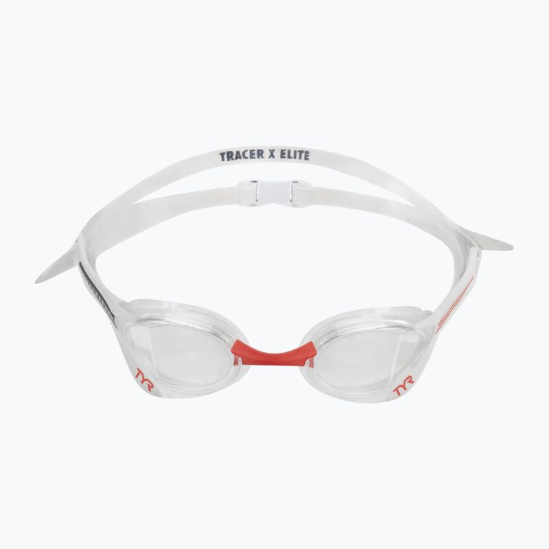 Plavecké okuliare TYR Tracer-X Elite Racing číre/červené/navy LGTRXEL_642 2