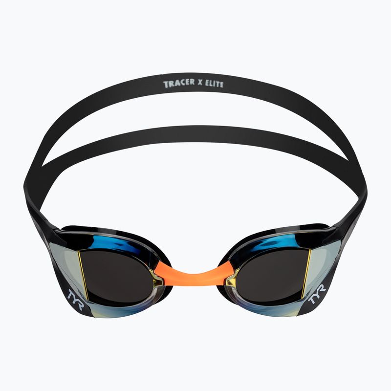 Plavecké okuliare TYR Tracer-X Elite Mirrored gold/black 3