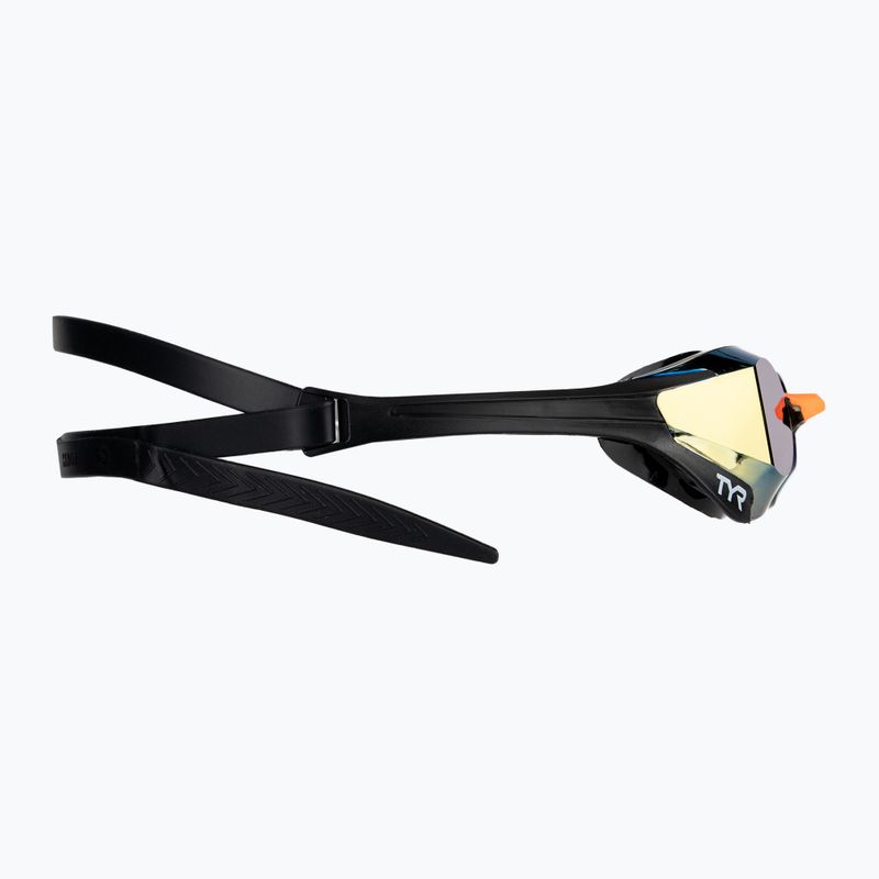 Plavecké okuliare TYR Tracer-X Elite Mirrored gold/black 4