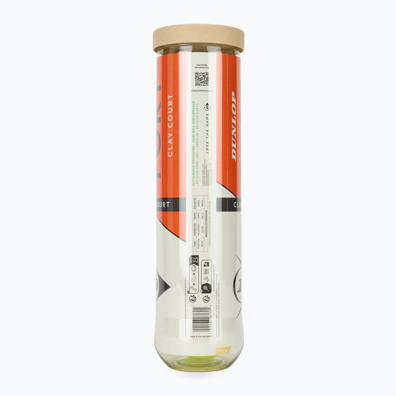 Tenisové loptičky Dunlop Fort Clay Court 4B 2025 2