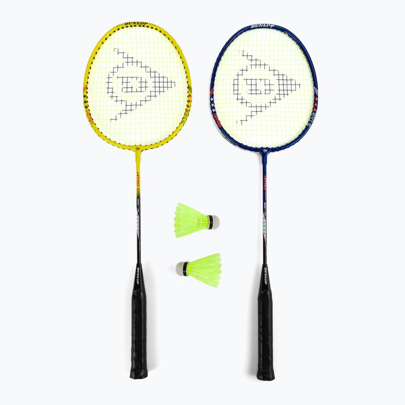 Dunlop Nitro-Star SSX 1.0 bedmintonový set modrá/žltá 13015319