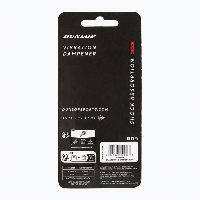Tlmič vibrácií Dunlop Flying D Dampener 2 ks red/black 2