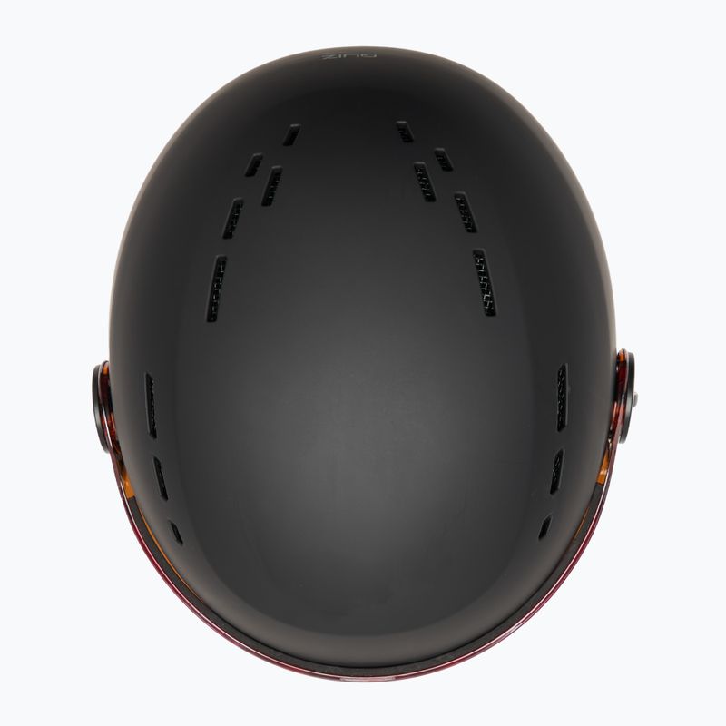 Detská lyžiarska helma Bollé Quiz Visor Jr black/blue matte/orange gun 6