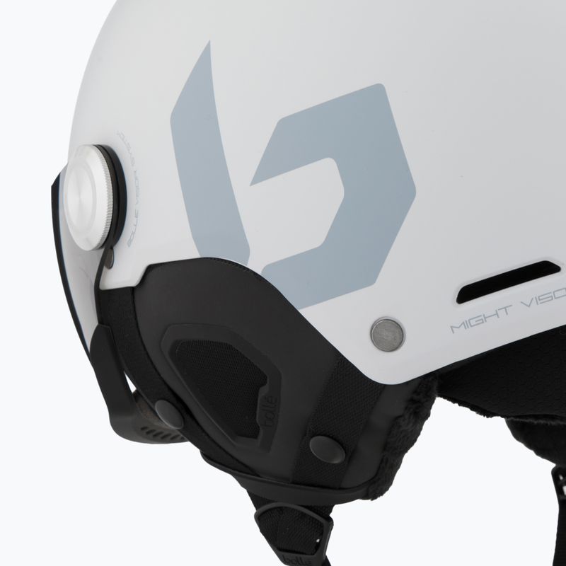 Lyžiarska prilba Bollé Might Visor off white matte/brown gun 7