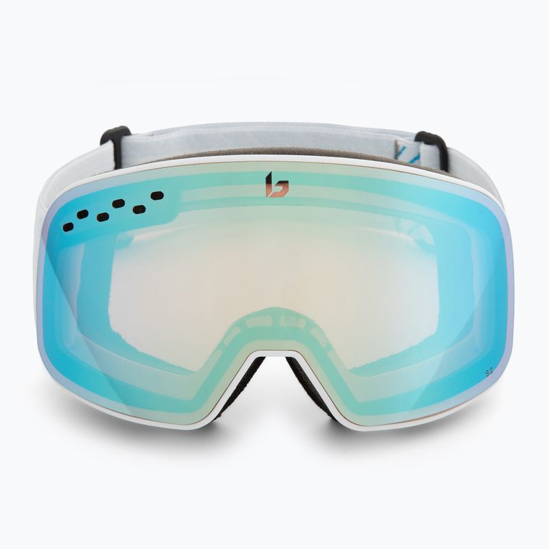 Lyžiarske okuliare Bollé Nevada Small white metalic blue matte/azure 2