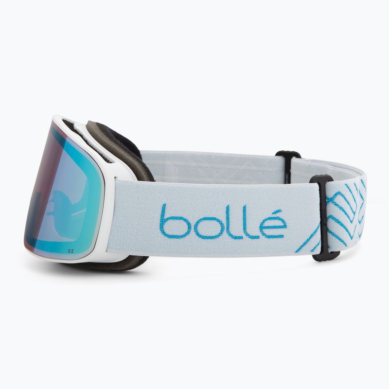 Lyžiarske okuliare Bollé Nevada Small white metalic blue matte/azure 4