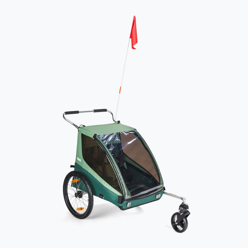 Thule Coaster XT Bike Trailer+Stroll dvojmiestny zelený 10101820