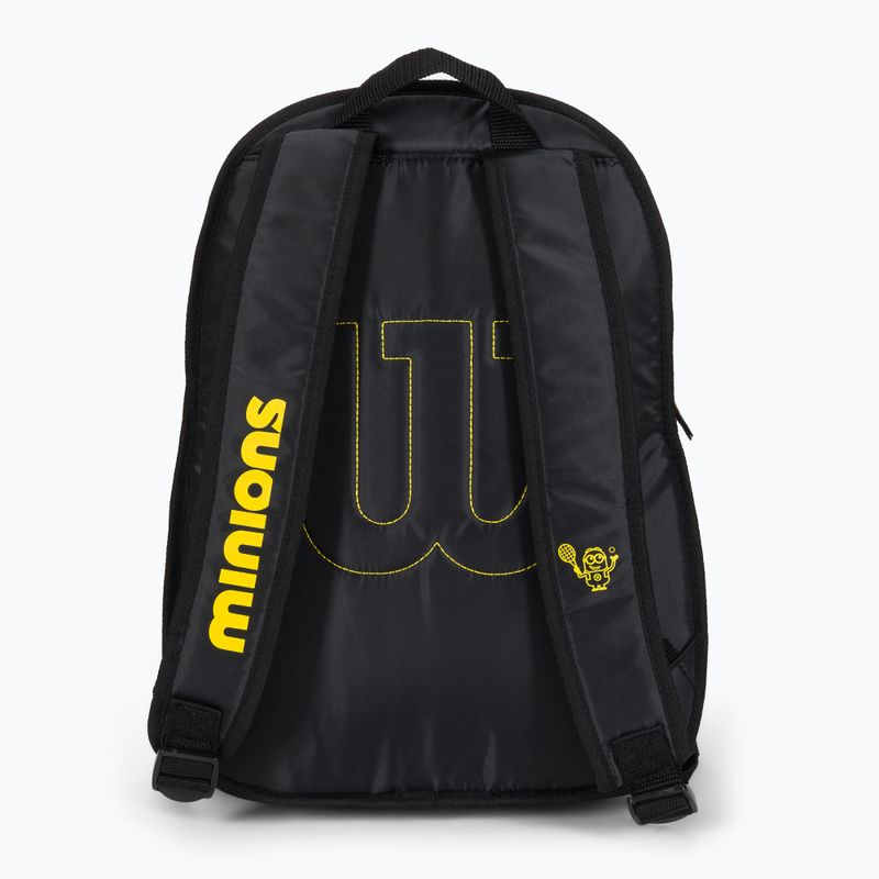 Detský tenisový batoh Wilson Minions JR čierno-žltý WR8014001 3