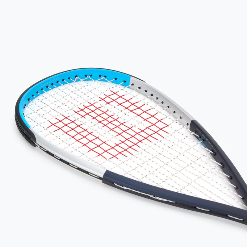 Squashová raketa Wilson Ultra CV modrá/strieborná 5