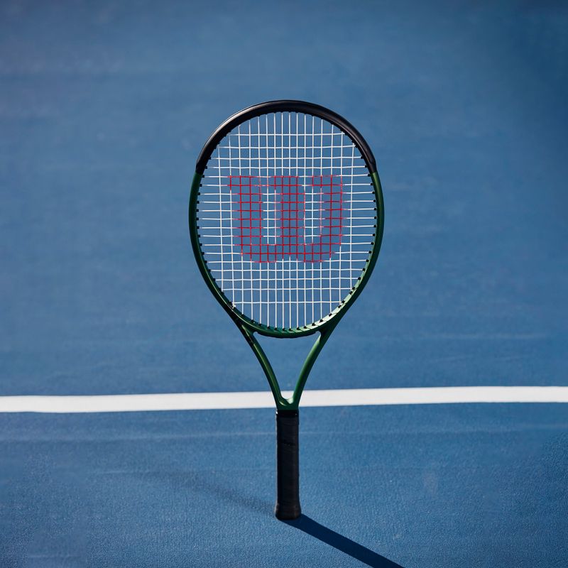 Detská tenisová raketa Wilson Blade 25 V8.0 čierno-zelená WR079310U 7