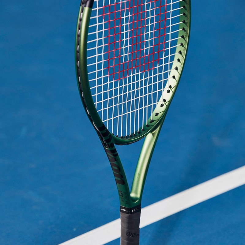 Detská tenisová raketa Wilson Blade 25 V8.0 čierno-zelená WR079310U 8