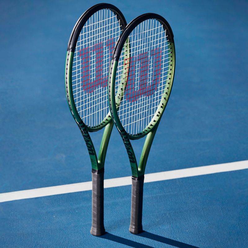 Detská tenisová raketa Wilson Blade 25 V8.0 čierno-zelená WR079310U 9